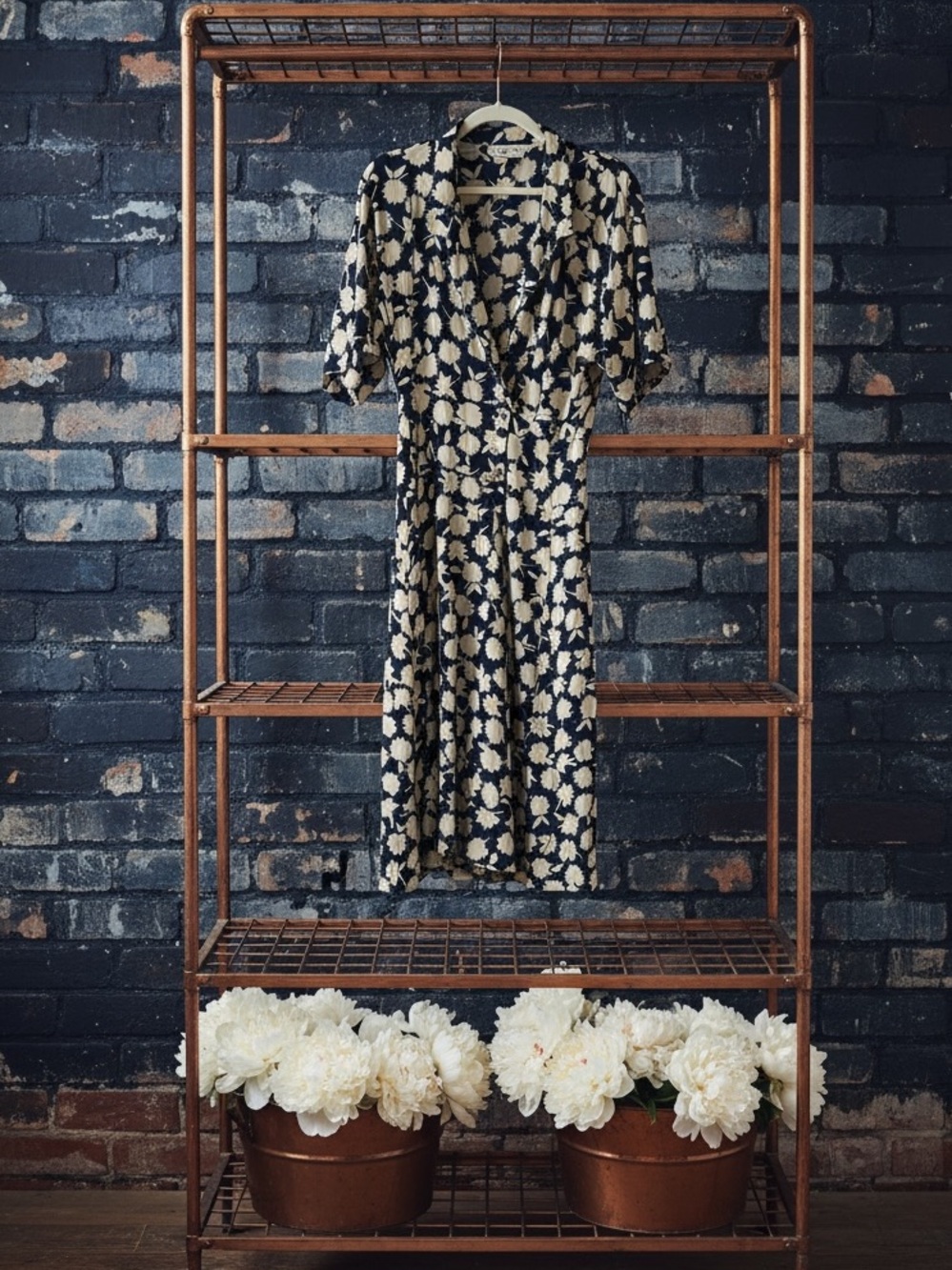 Jones NY vintage Y2K 90s silk midi dress